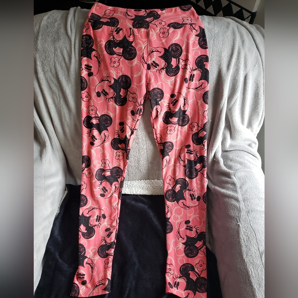 LuLaRoe Minnie Mouse One Size Leggings